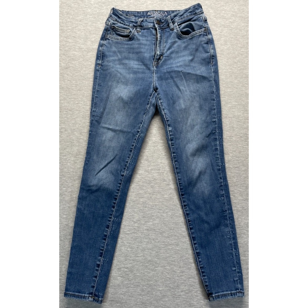 Arizona Jean Co. High Rise Jegging Jeans Womens 9 Blue Denim Stretch Skinny Leg
